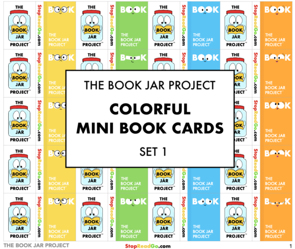 FREE Colorful Mini Book Cards